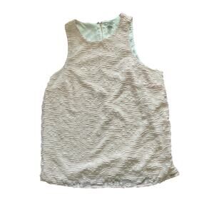 HALOGEN, SIZE M, PINK SLEEVELESS TOP WITH ZIPPER BACK